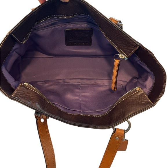 ❌SOLD❌ Coach Chelsea Brown Pebbled Leather Tote - Picture 10 of 11